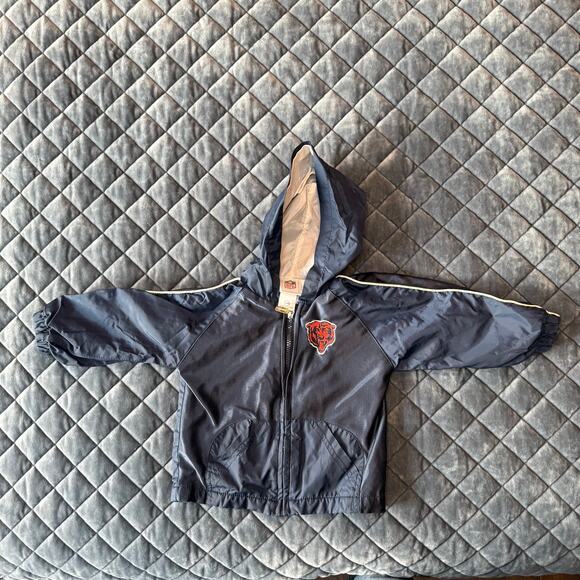 NFL Chicago Bears toddler full zip hooded jacket coat size 24m - Picture 1 of 5